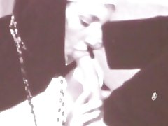 Skrydžio vienuolė s liežuvio aplink kunigas s dickhead